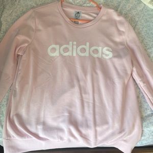 Baby pink adidas sweatshirt, worn once